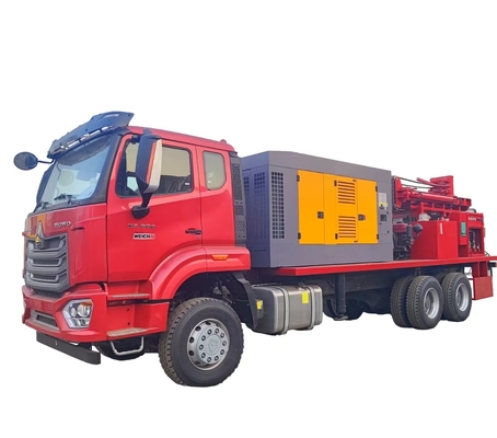 Powerful Truck Mounted Drill Rig for Water Well Drilling 300M Depth 30T Drill Tower Load