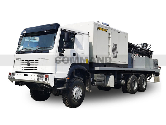 300 meters drilling rig all hydraulic top head with air compressor and mud pump